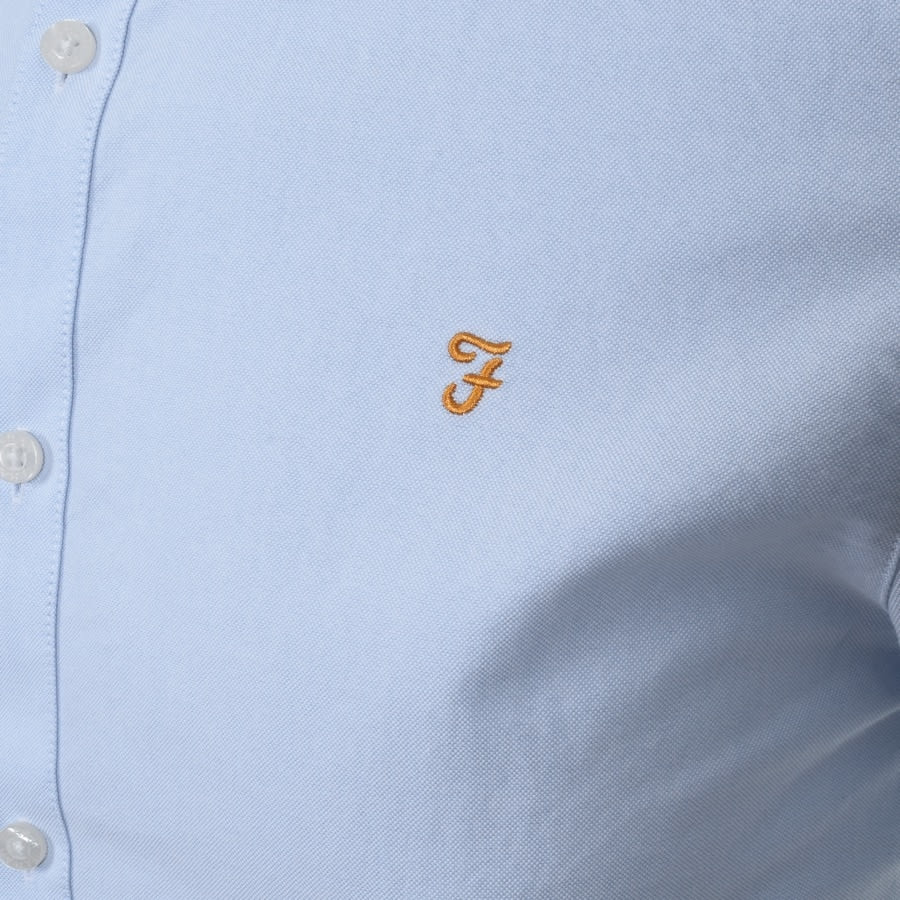 Alternative Image for ProductFarah Vintage Brewer Slim Short Sleeve Shirt Blue3